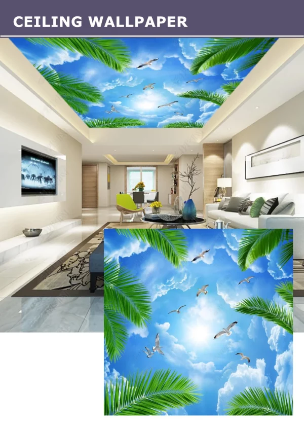 3D Ceiling Wallpaper