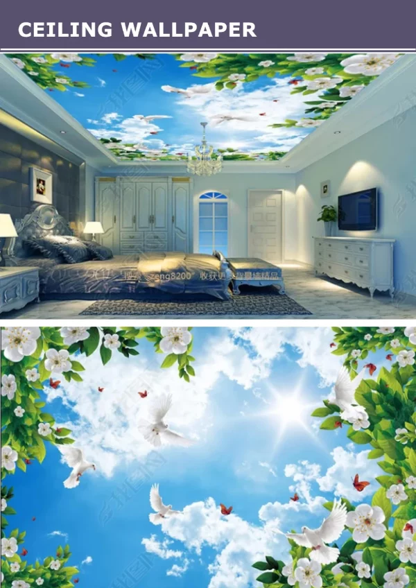 3D Ceiling Wallpaper