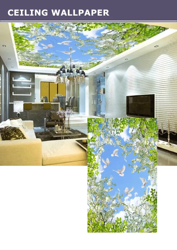 3D Ceiling Wallpaper