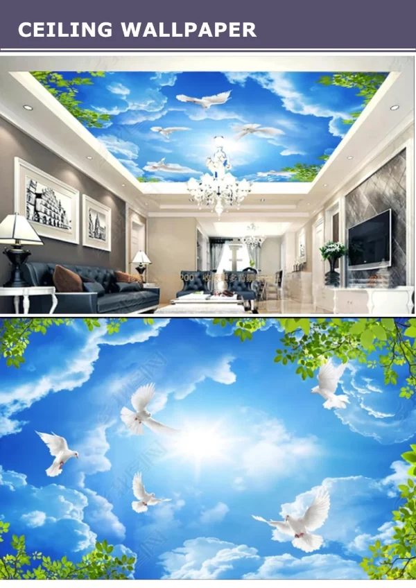 3D Ceiling Wallpaper