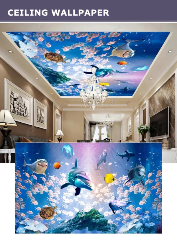 3D Ceiling Wallpaper