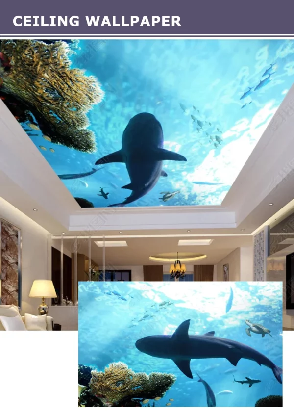 3D Ceiling Wallpaper