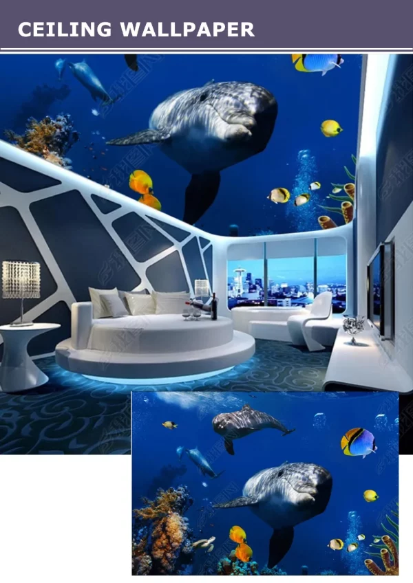 3D Ceiling Wallpaper