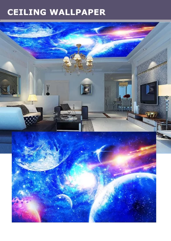 3D Ceiling Wallpaper