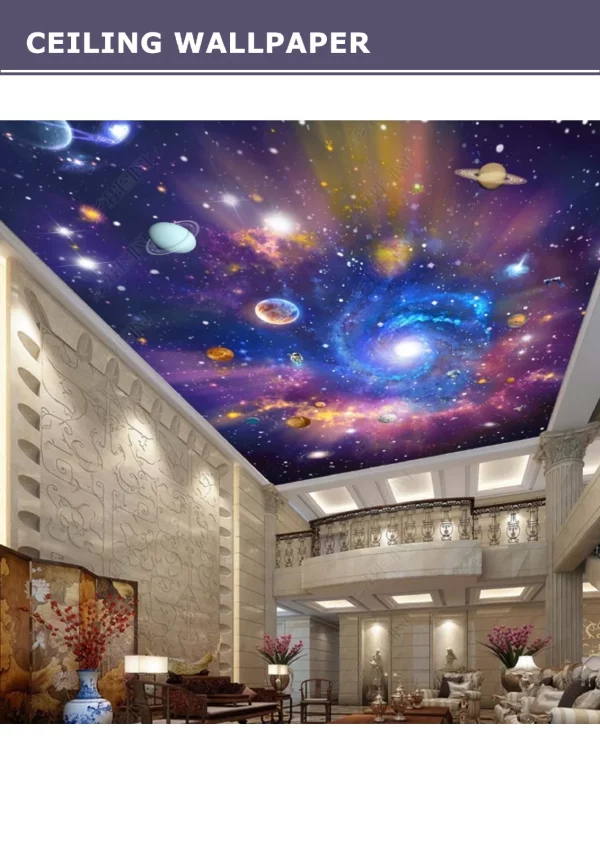 3D Ceiling Wallpaper