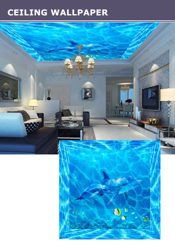 3D Ceiling Wallpaper