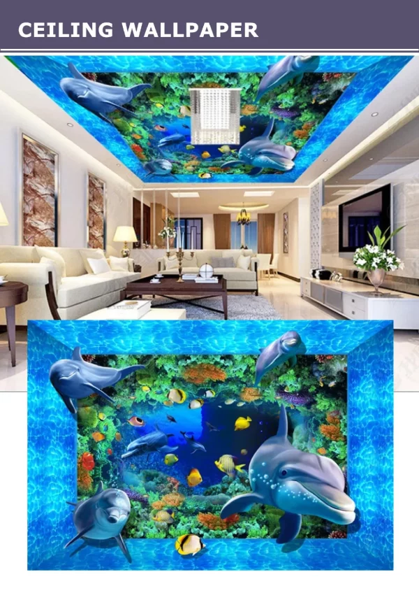 3D Ceiling Wallpaper