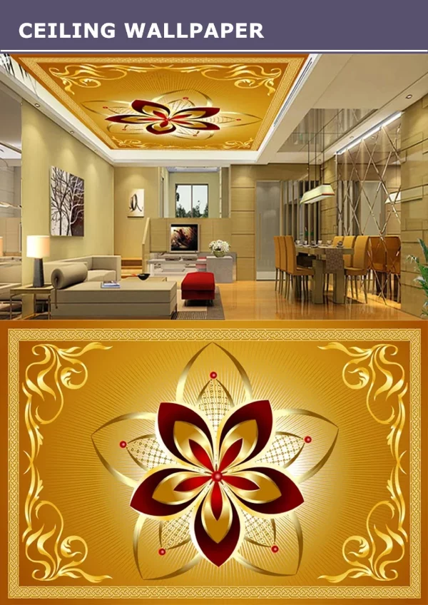 3D Ceiling Wallpaper