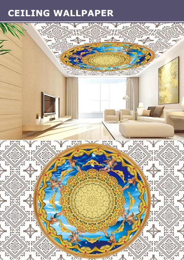 3D Ceiling Wallpaper