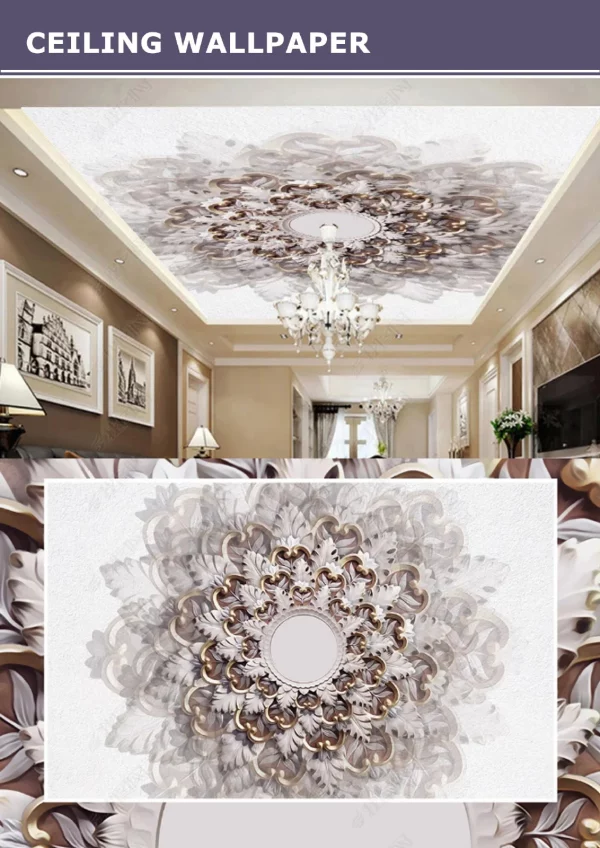 3D Ceiling Wallpaper