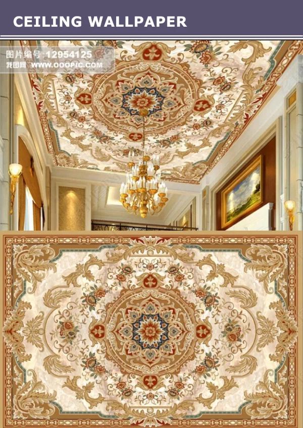 3D Ceiling Wallpaper