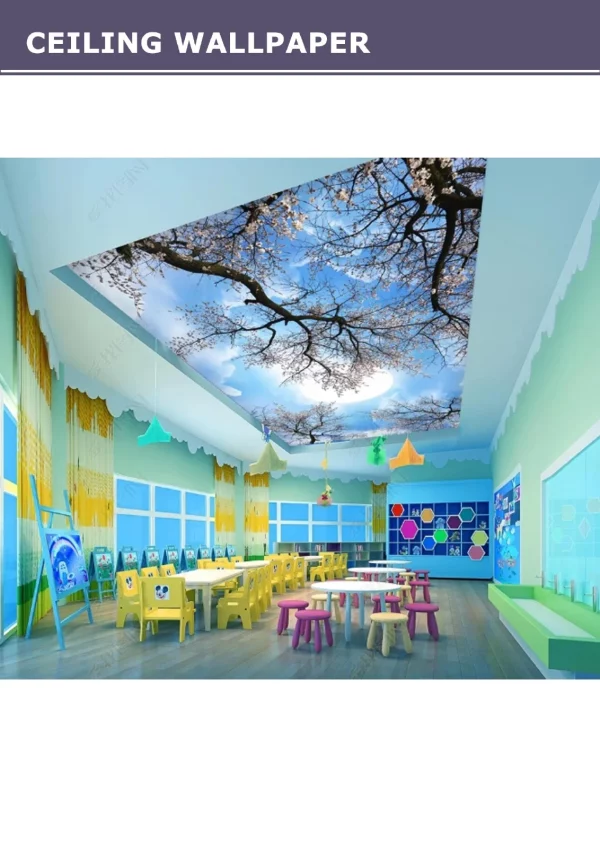 3D Ceiling Wallpaper