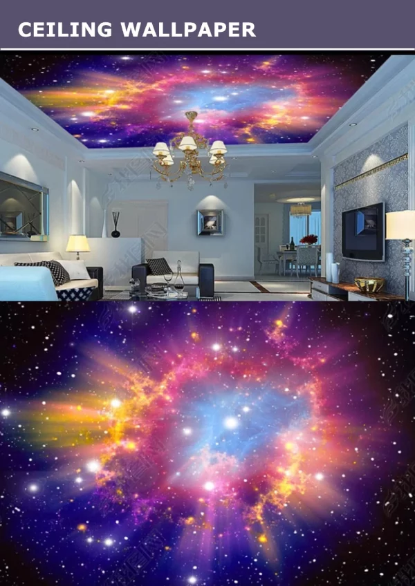 3D Ceiling Wallpaper