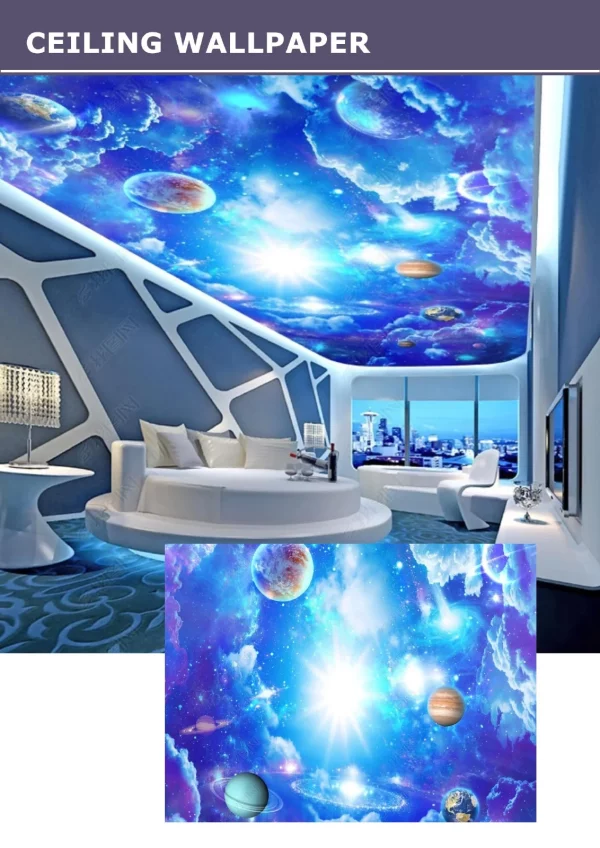 3D Ceiling Wallpaper