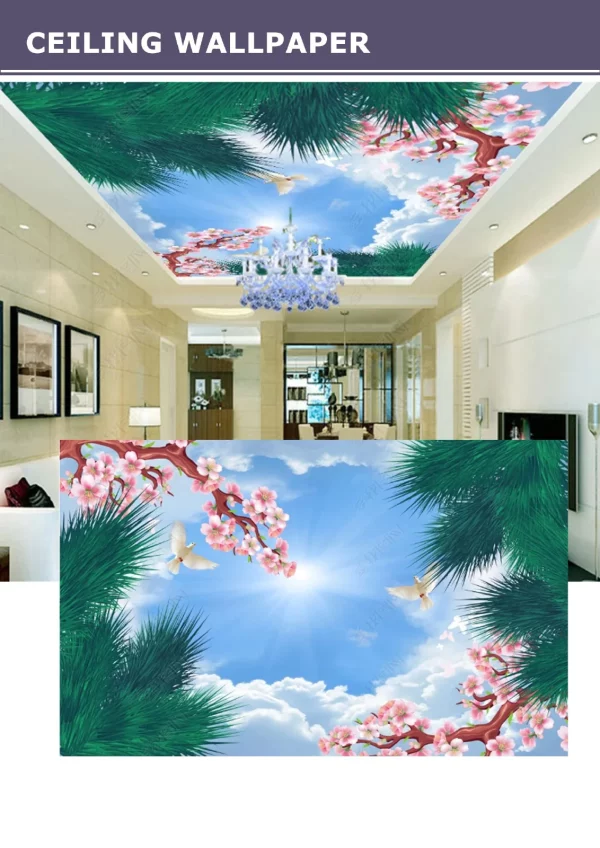 3D Ceiling Wallpaper