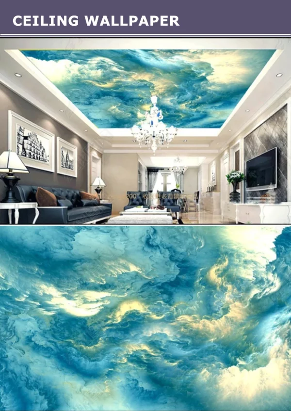 3D Ceiling Wallpaper