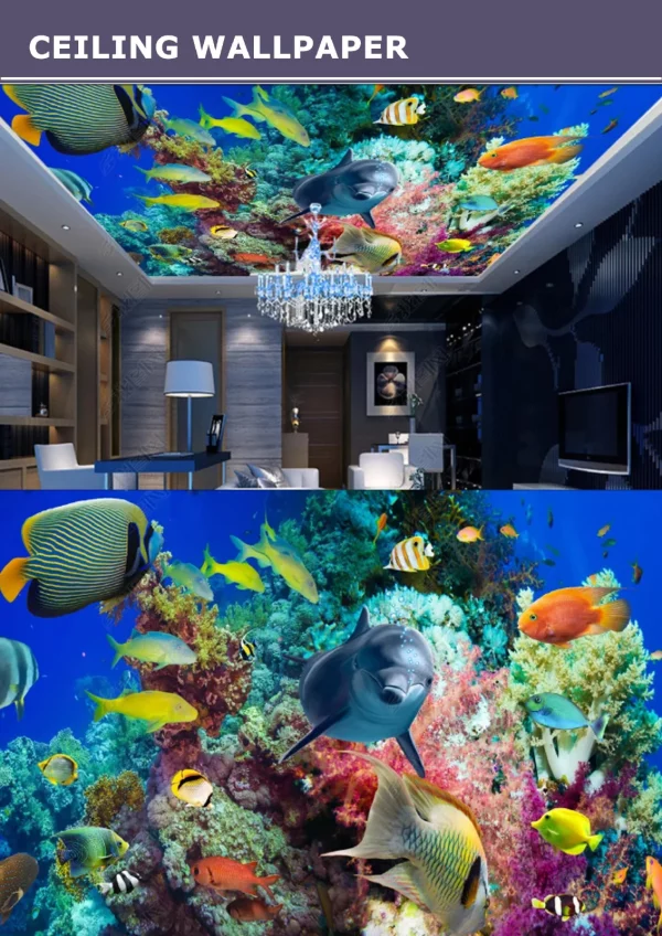 3D Ceiling Wallpaper