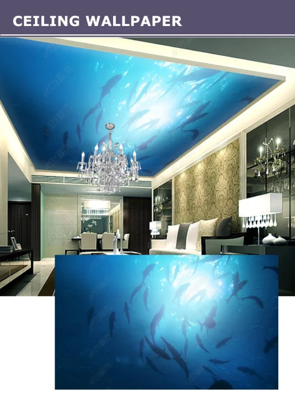 3D Ceiling Wallpaper