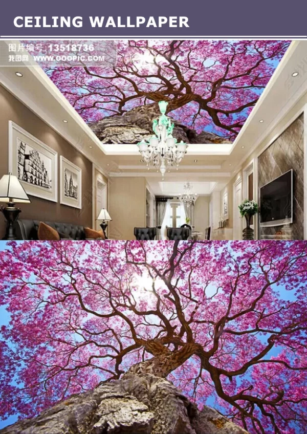 3D Ceiling Wallpaper
