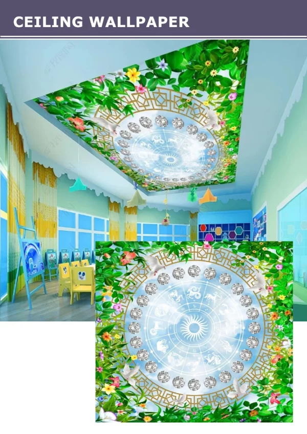 3D Ceiling Wallpaper