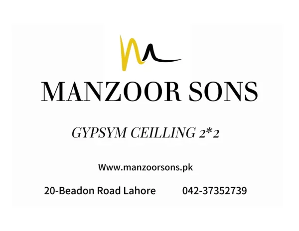 Gypsum Ceiling 2*2