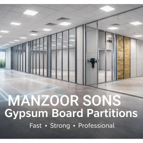 Gypsum board partitions