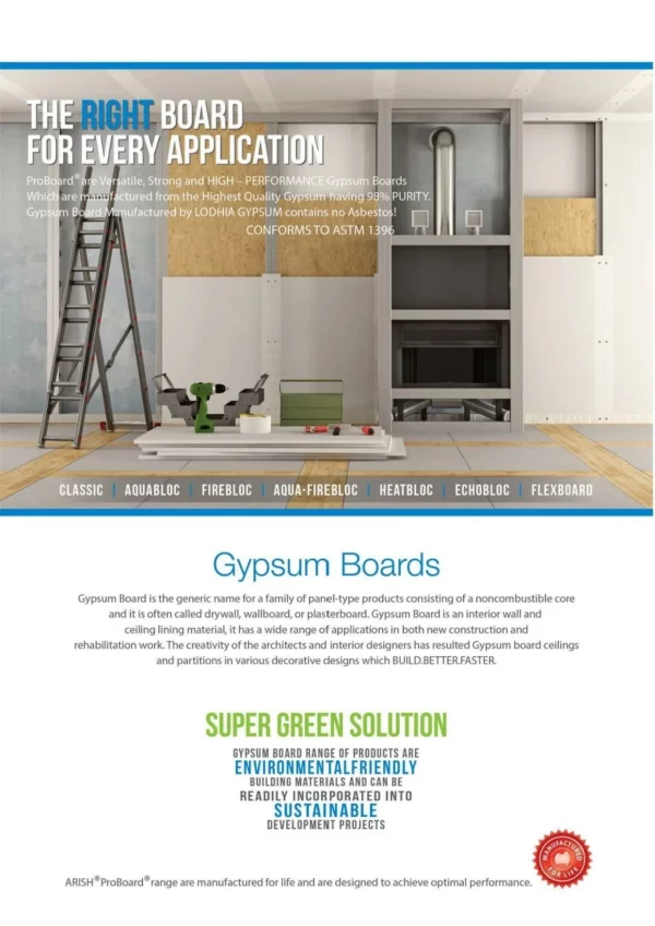 Gypsum board partitions