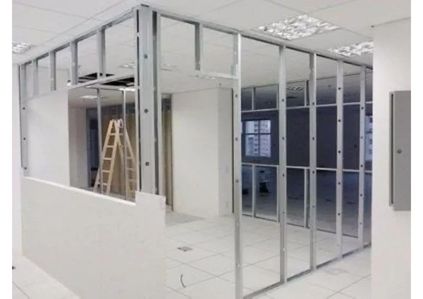 Gypsum board partitions