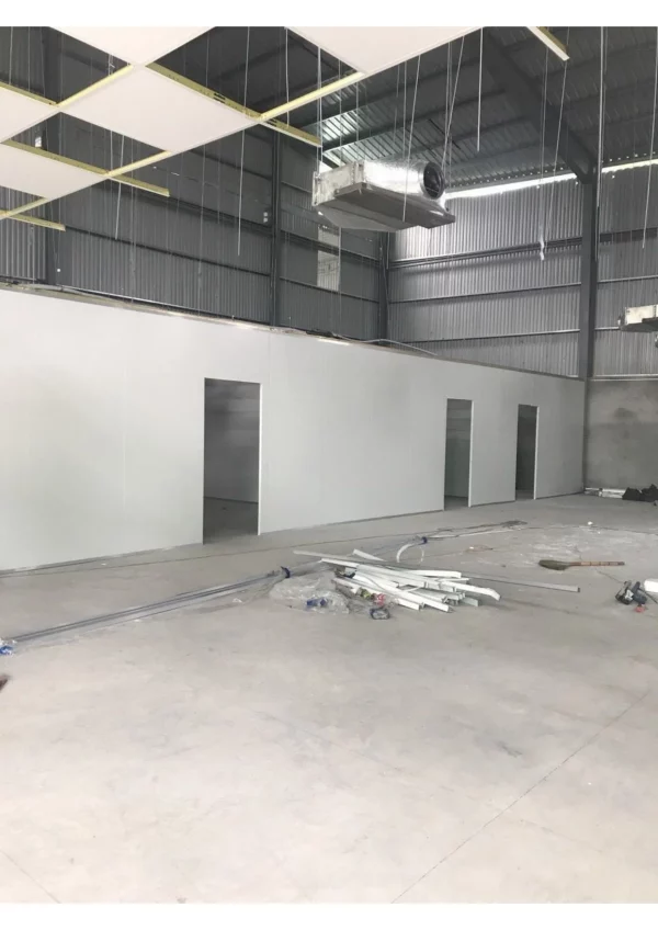 Gypsum board partitions