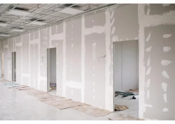 Gypsum board partitions