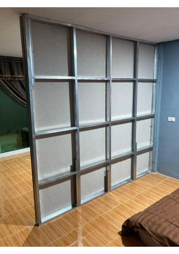 Gypsum board partitions