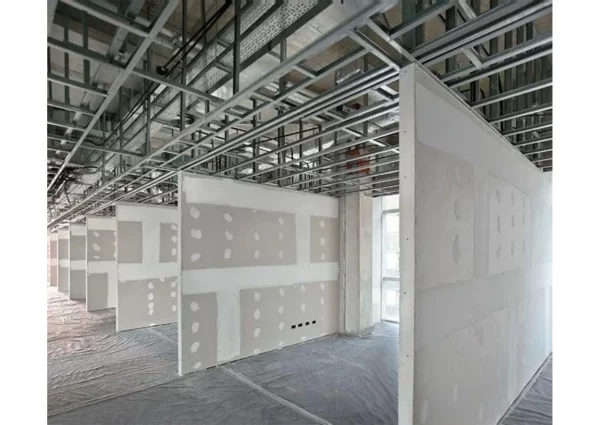 Gypsum board partitions