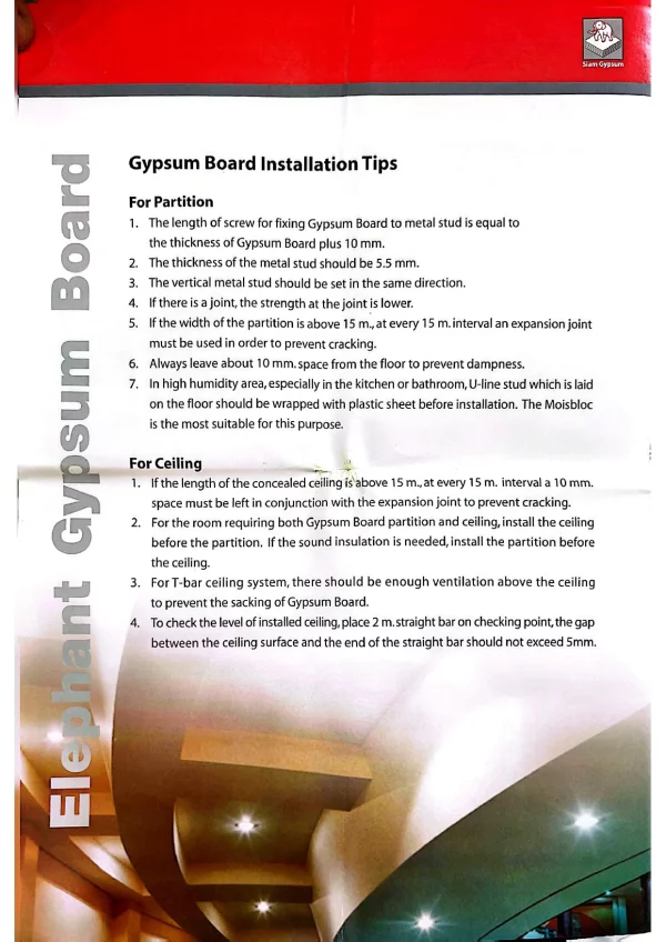 Gypsum board partitions